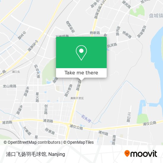 浦口飞扬羽毛球馆 map