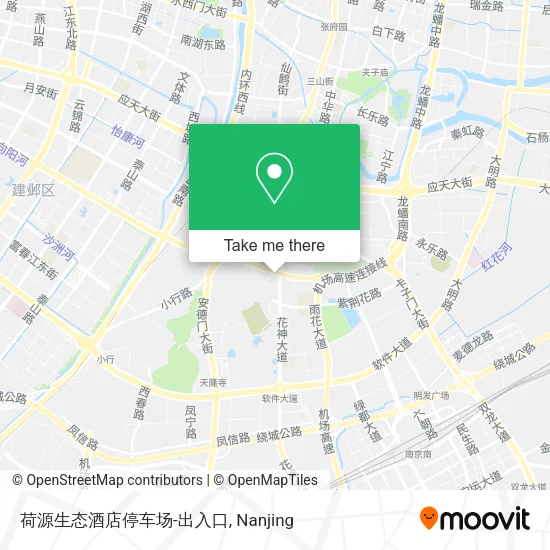 荷源生态酒店停车场-出入口 map