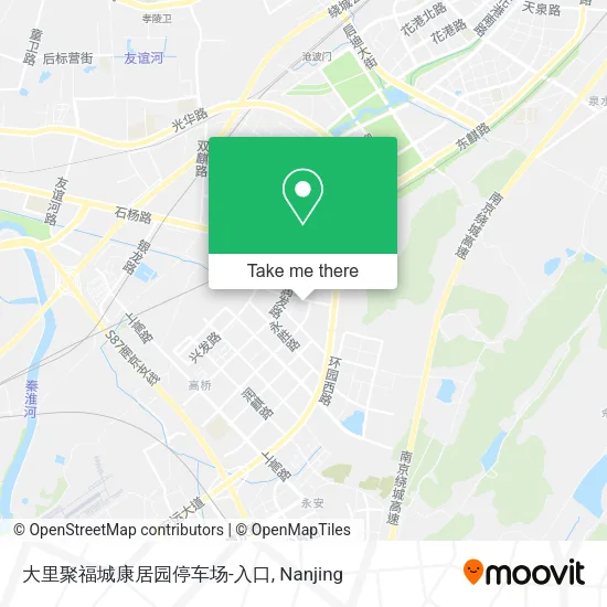 大里聚福城康居园停车场-入口 map