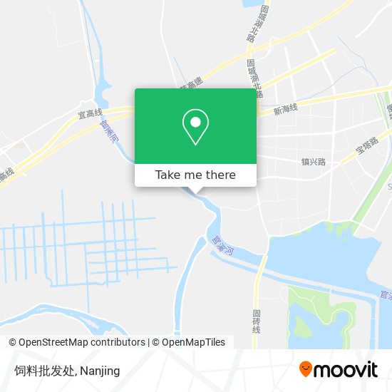 饲料批发处 map