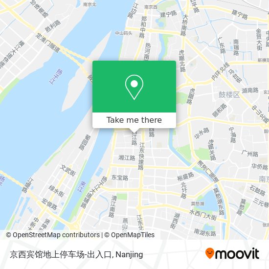 京西宾馆地上停车场-出入口 map