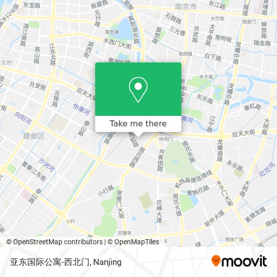 亚东国际公寓-西北门 map