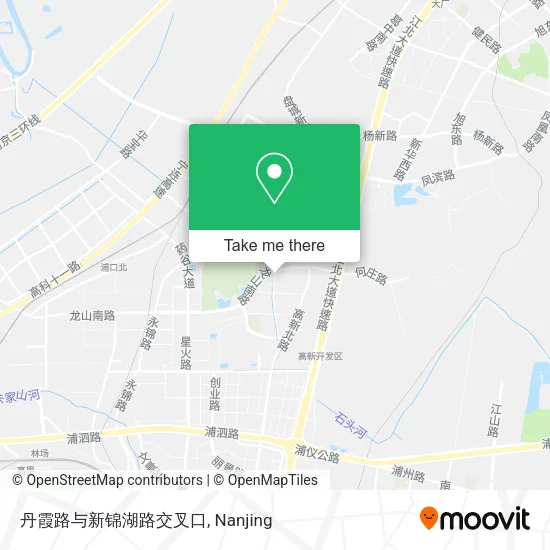 丹霞路与新锦湖路交叉口 map