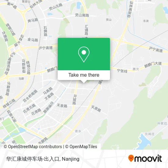 华汇康城停车场-出入口 map