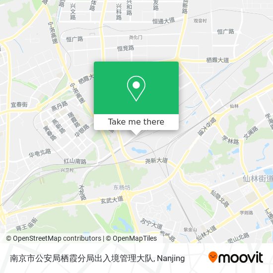 南京市公安局栖霞分局出入境管理大队 map