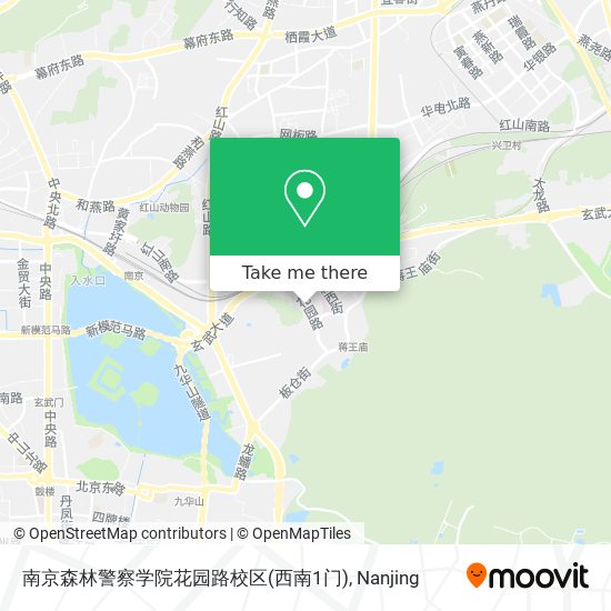 南京森林警察学院花园路校区(西南1门) map
