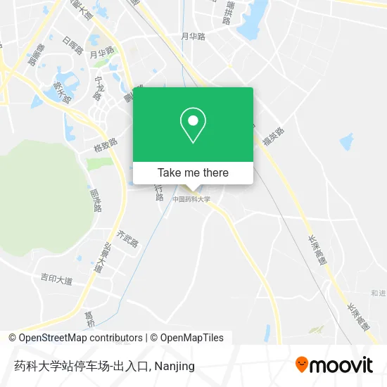 药科大学站停车场-出入口 map