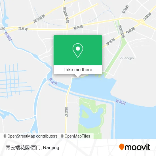 青云端花园-西门 map