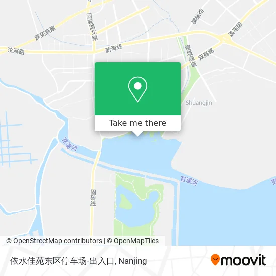 依水佳苑东区停车场-出入口 map