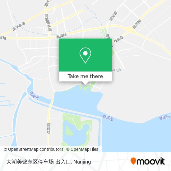 大湖美锦东区停车场-出入口 map