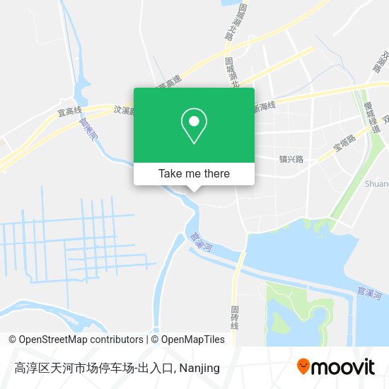 高淳区天河市场停车场-出入口 map