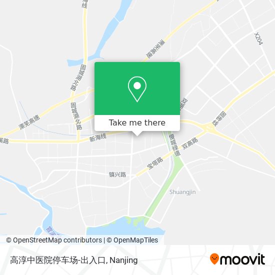 高淳中医院停车场-出入口 map