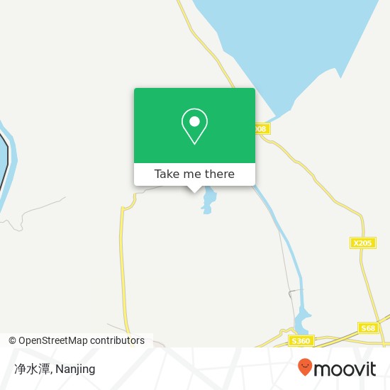 净水潭 map