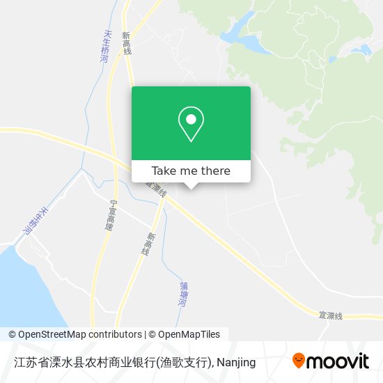 江苏省溧水县农村商业银行(渔歌支行) map