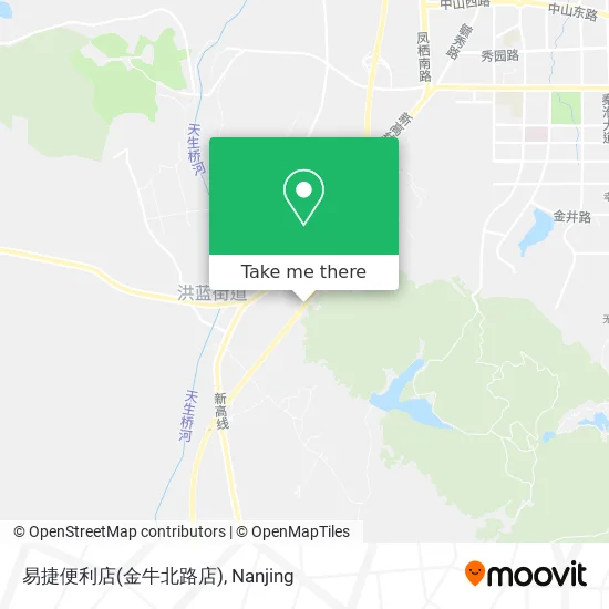 易捷便利店(金牛北路店) map
