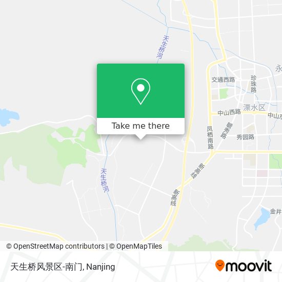 天生桥风景区-南门 map