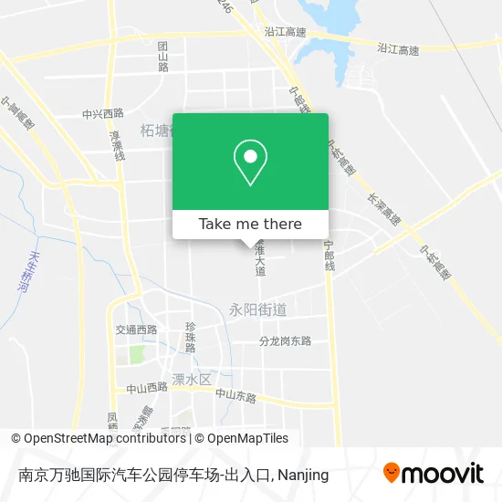 南京万驰国际汽车公园停车场-出入口 map