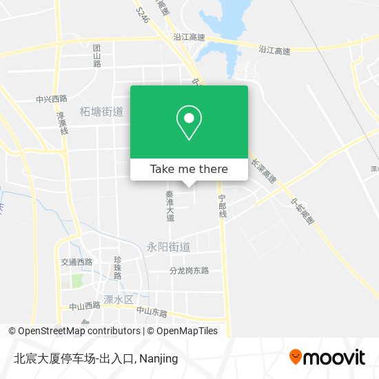 北宸大厦停车场-出入口 map