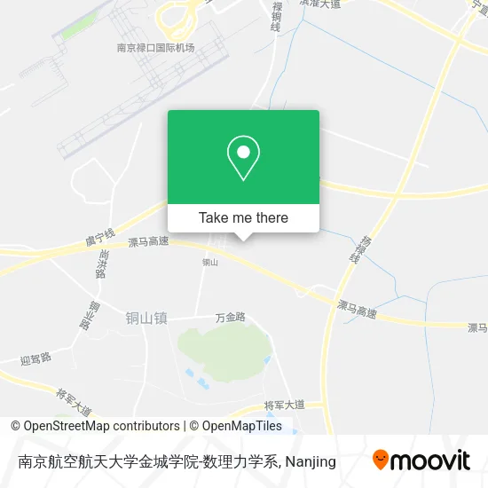 南京航空航天大学金城学院-数理力学系 map