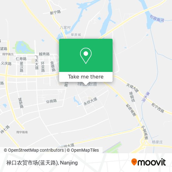 禄口农贸市场(蓝天路) map