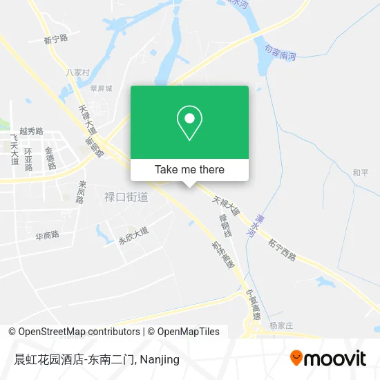 晨虹花园酒店-东南二门 map