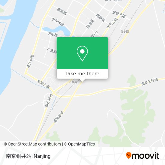 南京铜井站 map