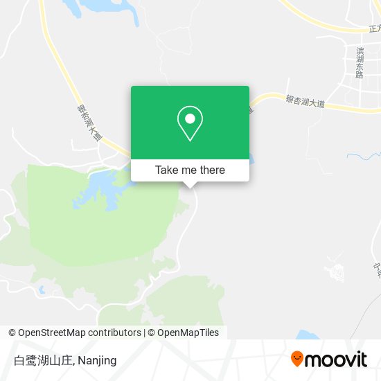 白鹭湖山庄 map