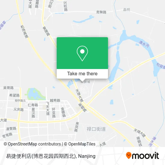 易捷便利店(博恩花园四期西北) map