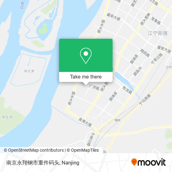 南京永翔钢市重件码头 map