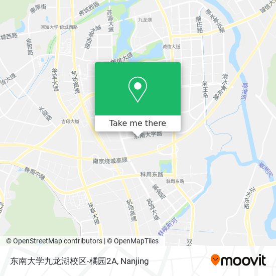 东南大学九龙湖校区-橘园2A map