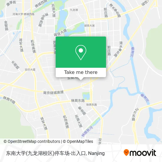 东南大学(九龙湖校区)停车场-出入口 map