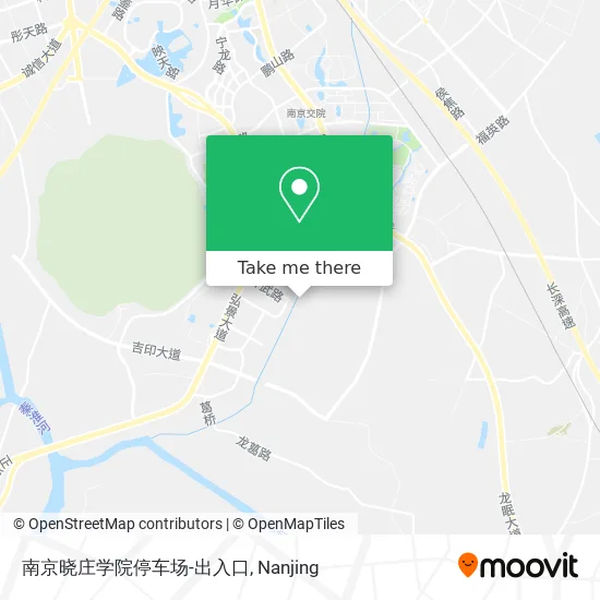 南京晓庄学院停车场-出入口 map