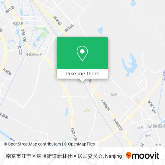 南京市江宁区秣陵街道新林社区居民委员会 map