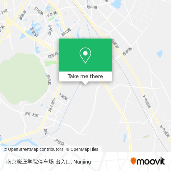 南京晓庄学院停车场-出入口 map