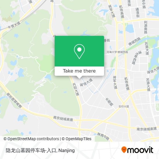 隐龙山墓园停车场-入口 map