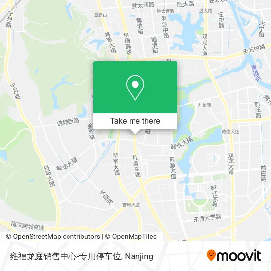 雍福龙庭销售中心-专用停车位 map