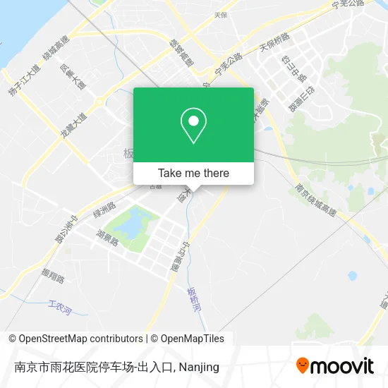 南京市雨花医院停车场-出入口 map