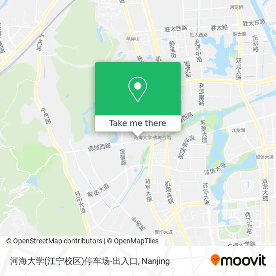 河海大学(江宁校区)停车场-出入口 map