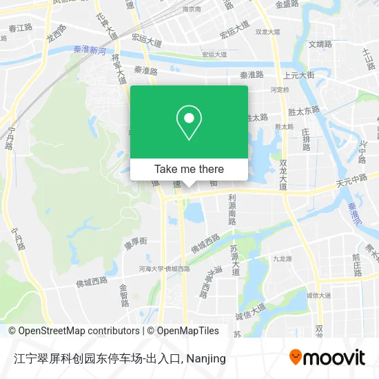 江宁翠屏科创园东停车场-出入口 map