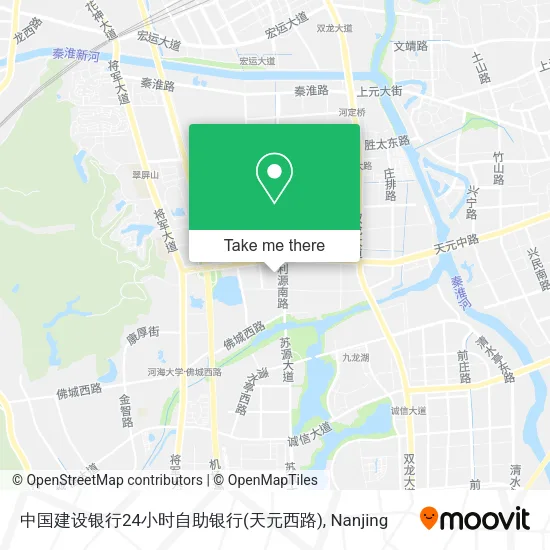 中国建设银行24小时自助银行(天元西路) map
