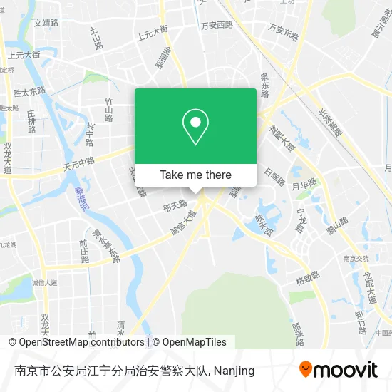 南京市公安局江宁分局治安警察大队 map