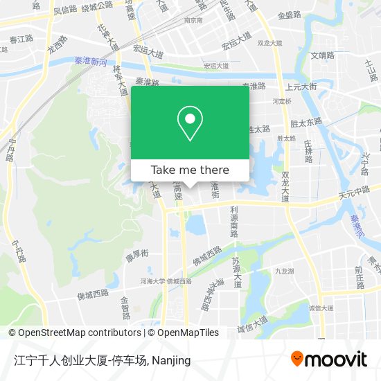 江宁千人创业大厦-停车场 map