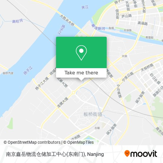 南京鑫岳物流仓储加工中心(东南门) map