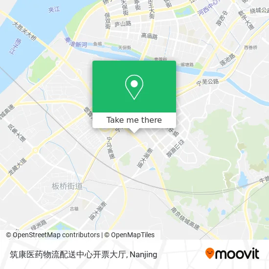 筑康医药物流配送中心开票大厅 map