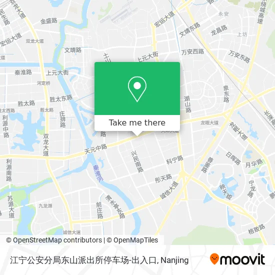 江宁公安分局东山派出所停车场-出入口 map