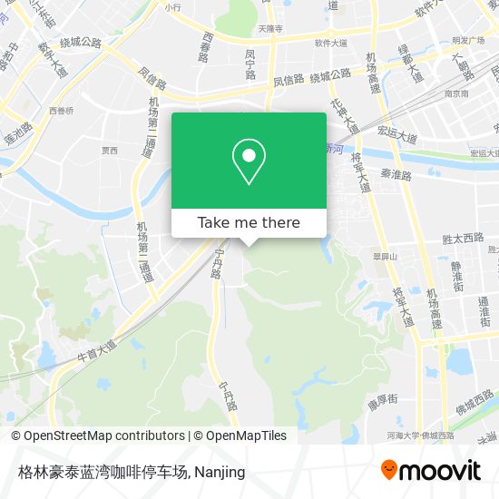 格林豪泰蓝湾咖啡停车场 map