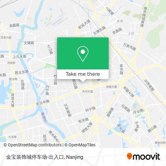 金宝装饰城停车场-出入口 map