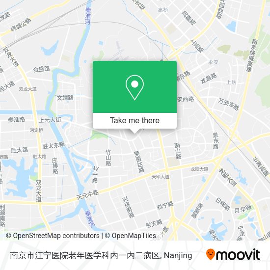 南京市江宁医院老年医学科内一内二病区 map