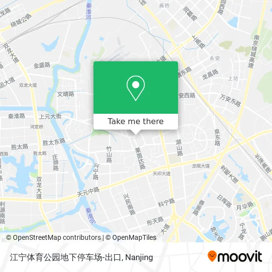 江宁体育公园地下停车场-出口 map