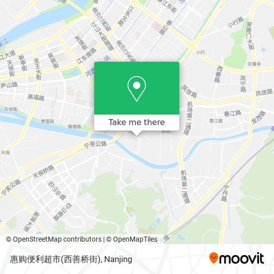 惠购便利超市(西善桥街) map